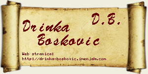 Drinka Bošković vizit kartica